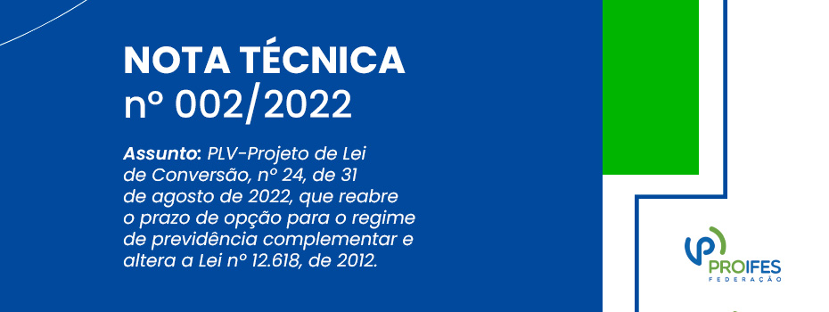 Nota Técnica 002/2022